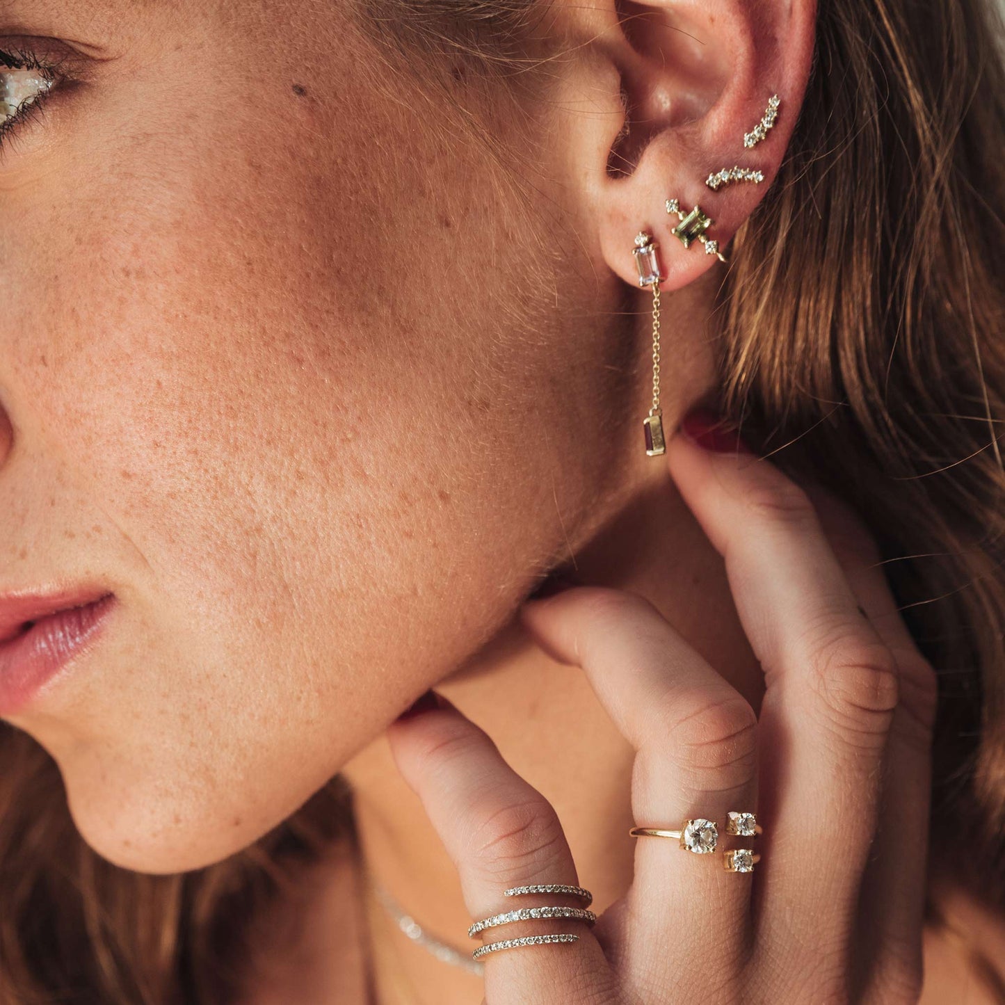 Brazolite Stud Earrings - Oria.jewelry