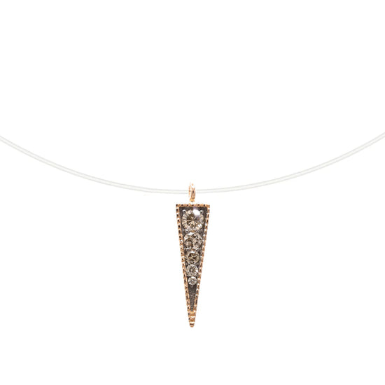 Fishing Line Choker with a Triangle - Oria.jewelry