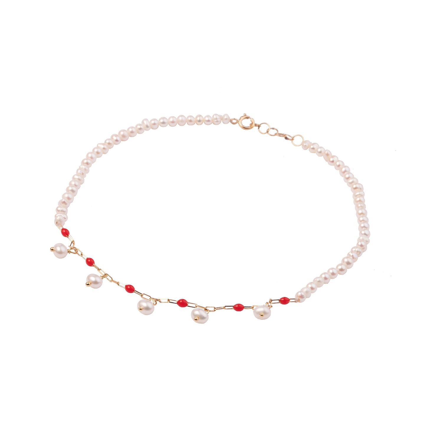 The Beach Pearls Anklet - Oria.jewelry