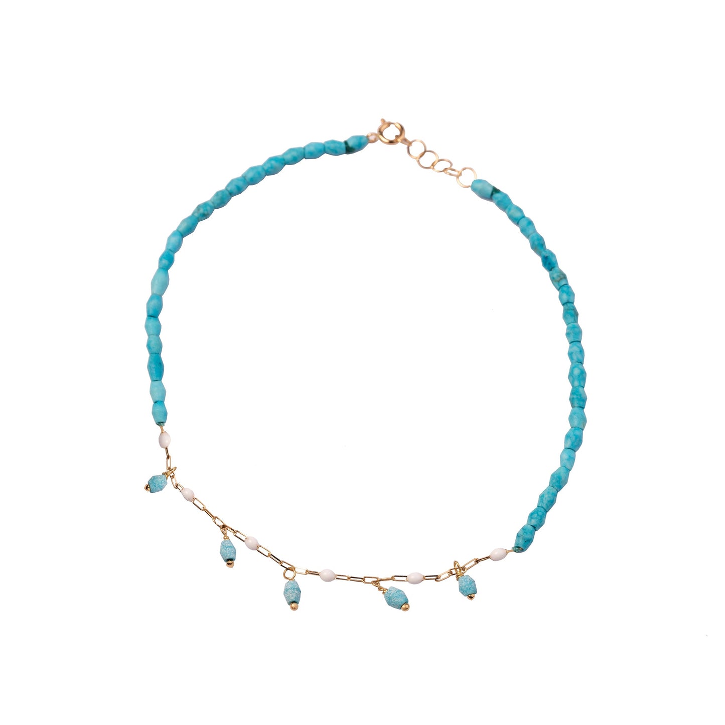 The Blue Lagoon anklet - Oria.jewelry