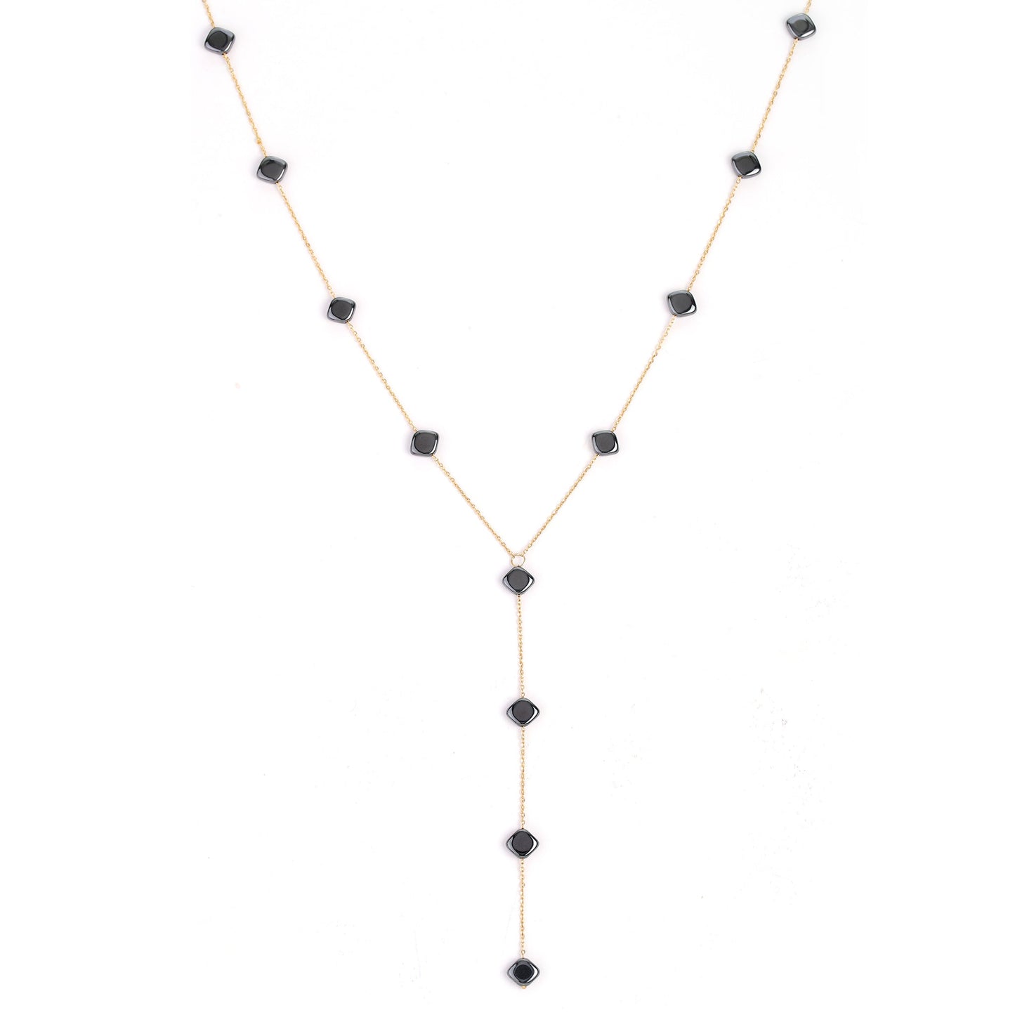 The Connected necklace diamond shape - Oria.jewelry