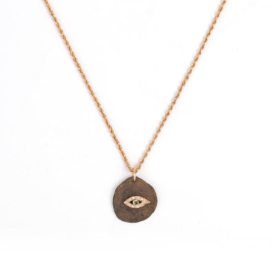 Load image into Gallery viewer, The Evil eye Vintage coin - Oria.jewelry
