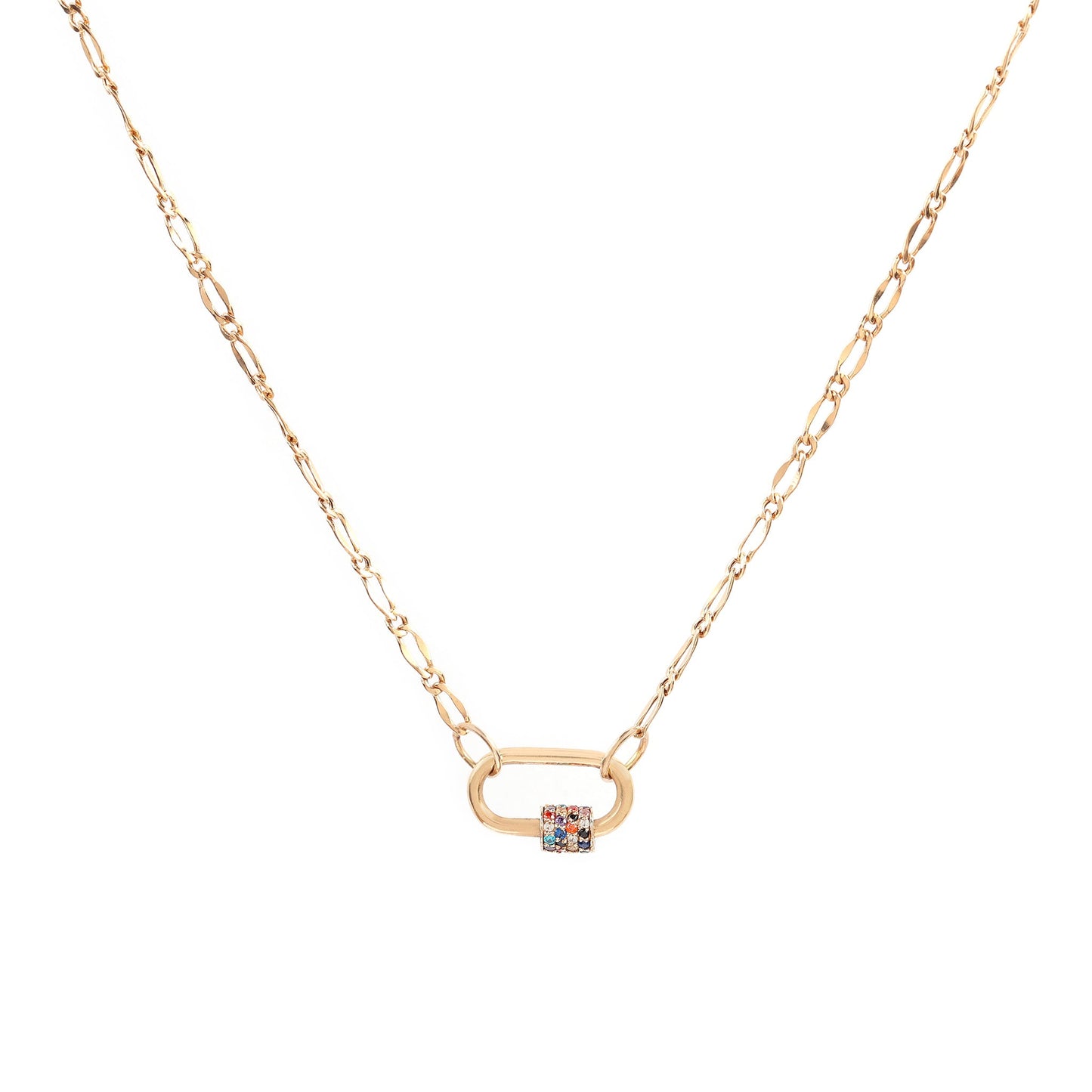 Load image into Gallery viewer, The Lock with a gold chain - Oria.jewelry
