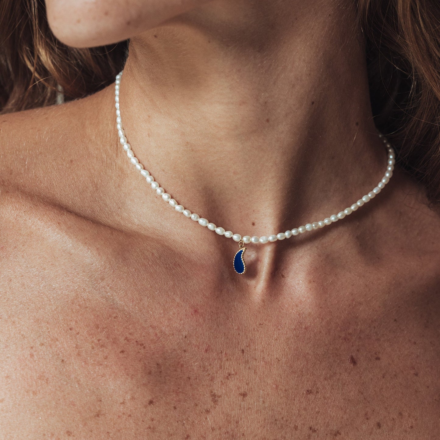 The Pearly teardrop necklace - Oria.jewelry